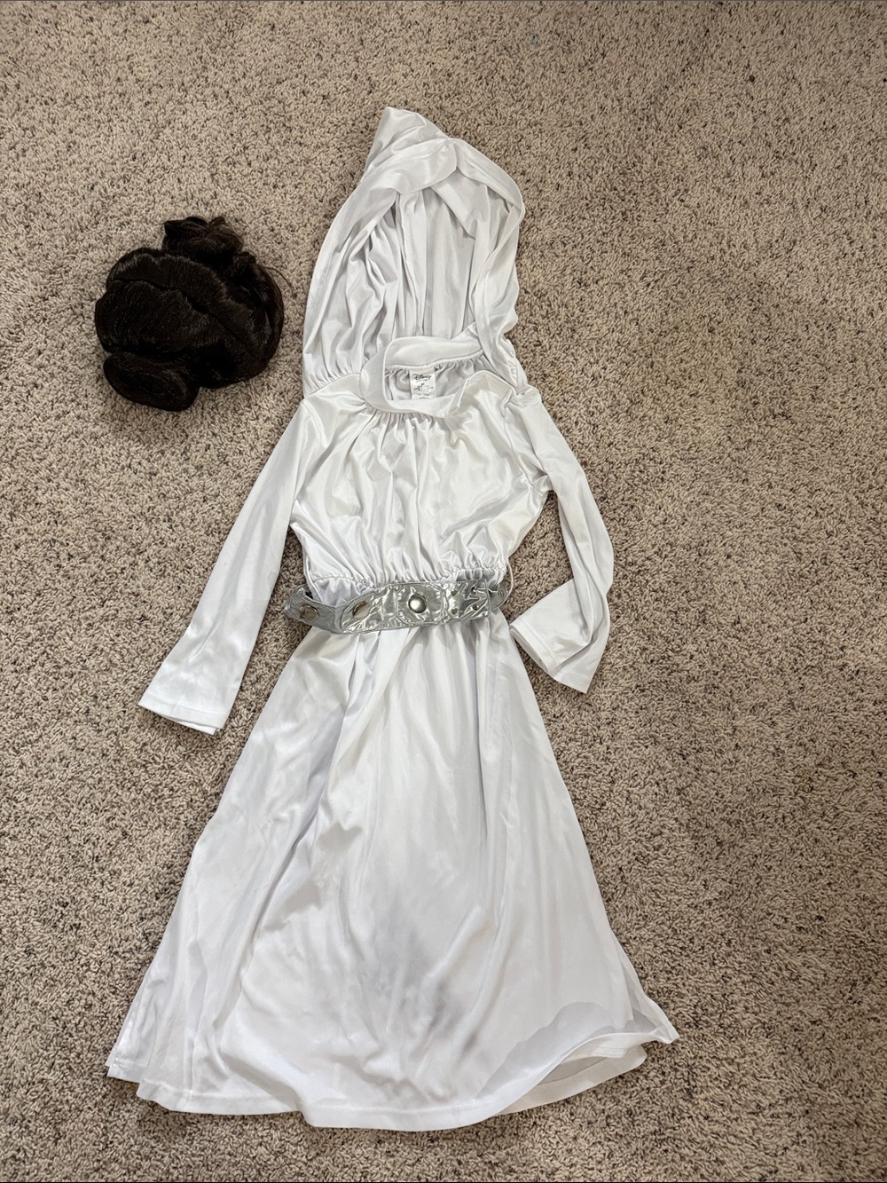 Star Wars princes leia wig and dress. Kids 5/6